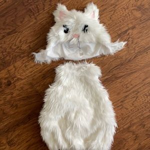 Pottery Barn Baby White Kitty Costume 3-6 months